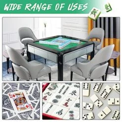 ALANGDUO Mahjong Mat Anti Slip Noise Reduction Table Cover For Mahjong Paigow Poker 31.5 X 31.5 Inches (Green) -Folkmanis Toys Shop 61nUrqiD1hL