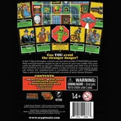 Cryptozoic Entertainment Don’t Talk To Strangers - Board Game - 1-4 Players - Steven Rhodes Artwork - Dynomite Games -Folkmanis Toys Shop 61o1cUwuLcL