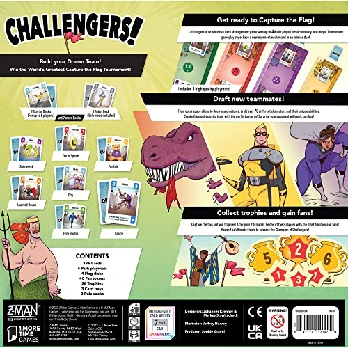 Challengers Card Game | Strategy/Interactive Deck Management Game | Fun Family Game For Adults And Kids | Ages 10+ | 1-8 Players | Average Playtime 45 Minutes | Made By Z-Man Games 5 Challengers Card Game | Strategy/Interactive Deck Management Game | Fun Family Game For Adults And Kids | Ages 10+ | 1-8 Players | Average Playtime 45 Minutes | Made By Z-Man Games - Image 3