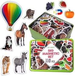 Magdum 110 Fridge Magnets For Toddlers In Gift Tin Box Kids Magnets For Fridge - Toddler Magnets For Refrigerator - Magnetic Animals - Fridge Magnets For Kids - Animal Magnets - Toddler Fridge Magnets 21 Magdum 110 Fridge Magnets For Toddlers In Gift Tin Box Kids Magnets For Fridge - Toddler Magnets For Refrigerator - Magnetic Animals - Fridge Magnets For Kids - Animal Magnets - Toddler Fridge Magnets -Folkmanis Toys Shop 61oH4iIz3fL. AC