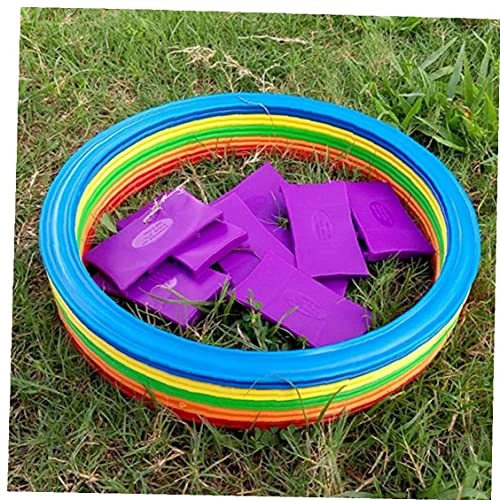 Zonster Hopscotch Ring Game Toys 10 Multi-Colored Plastic Rings And 9 Connectors For Indoor Or Outdoor Use-Fun Creative Play Set For Girls And Boys, One Size 4 Zonster Hopscotch Ring Game Toys 10 Multi-Colored Plastic Rings And 9 Connectors For Indoor Or Outdoor Use-Fun Creative Play Set For Girls And Boys, One Size - Image 2