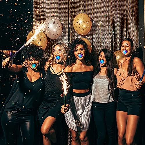 24 Pcs Led Light Up Pacifier Necklace Bulk Toy Halloween Rave Pacifier Glowing Flashing Led Light Up Pacifier For Teens And Adults Bar Concert Birthday Party Favors, 6 Random Colors 5 24 Pcs Led Light Up Pacifier Necklace Bulk Toy Halloween Rave Pacifier Glowing Flashing Led Light Up Pacifier For Teens And Adults Bar Concert Birthday Party Favors, 6 Random Colors - Image 3