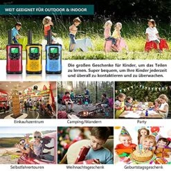 Walkie Talkies For Kids 3Pack, 22 Channels 2 Way Radio Kids Talks Toy For 3 To 12 Year Old Boys Girls Gift, 3 Miles Long Range For Outdoor Camping Game -Folkmanis Toys Shop 61pFPhtMfiL