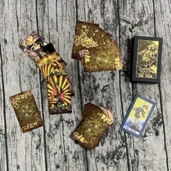 SUNHHX Tarot Cards, 78 Tarot Cards Deck PVC Waterproof Wrinkle Resistant Gold Foil Classic Tarot Cards With English Instructions Book, Tarot Cards For Beginners (Gold Rimless) 11 SUNHHX Tarot Cards, 78 Tarot Cards Deck PVC Waterproof Wrinkle Resistant Gold Foil Classic Tarot Cards With English Instructions Book, Tarot Cards For Beginners (Gold Rimless) -Folkmanis Toys Shop 61pTyVYkXtL
