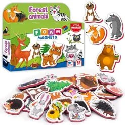 Little World 27 Foam Fridge Magnets For Toddlers 1-3 - Large Toddler Magnets – Fridge Magnets For Kids - Refrigerator Magnets For Kids – Baby Magnets - Animal Magnets For Kids On Fridge -Folkmanis Toys Shop 61pbWgXkTfL. AC
