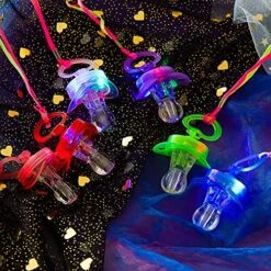 24 Pcs Led Light Up Pacifier Necklace Bulk Toy Halloween Rave Pacifier Glowing Flashing Led Light Up Pacifier For Teens And Adults Bar Concert Birthday Party Favors, 6 Random Colors 9 24 Pcs Led Light Up Pacifier Necklace Bulk Toy Halloween Rave Pacifier Glowing Flashing Led Light Up Pacifier For Teens And Adults Bar Concert Birthday Party Favors, 6 Random Colors -Folkmanis Toys Shop 61q1yYlk8rL