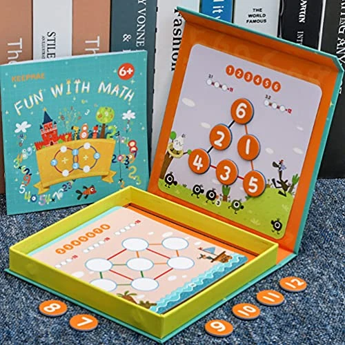 TOYANDONA Wooden Montessori Math Board Magnetic Numbers Learning Busy Board Kids Counting Puzzle Family Interactive Brain Teaser Toys For Kids Mathematical Thinking Training 4 TOYANDONA Wooden Montessori Math Board Magnetic Numbers Learning Busy Board Kids Counting Puzzle Family Interactive Brain Teaser Toys For Kids Mathematical Thinking Training - Image 3