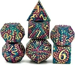 UDIXI Metal DND Dice Set, 7PCS Polyhedral D&D Dice Set Dragon D N D Dice For Dungeons And Dragons, Metal Dice Set D&d For Role Playing Dice (Black 12) 31 UDIXI Metal DND Dice Set, 7PCS Polyhedral D&D Dice Set Dragon D N D Dice For Dungeons And Dragons, Metal Dice Set D&d For Role Playing Dice (Black 12) -Folkmanis Toys Shop 61qoFzpMw3L. AC