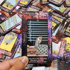 78 Tarot Cards With Guide Book For Beginners,Tarot Cards With Keywords On Cards,Tarot Cards With Meanings On Them,Keyword Tarot Deck,with Spare White Card -Folkmanis Toys Shop 61rPU9dEysL