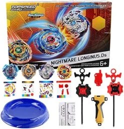 Battling Burst Game Tops Starter 4 In 1 Set (Genesis Valtryek;God Starter Drain Fafnir.8NT;Starter Nightmare Longinus. Ds;Spriggan Requiem .0.Zt) -Folkmanis Toys Shop 61s mNkr1mL. AC