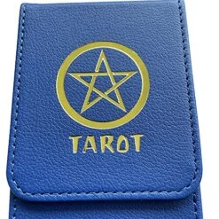Black Lotus 80 Cards Capacity Tarot Storage Box PU Leather Oracle Organizer Case Game Double Layer Collection Flip Cover Holder (Blue), (tarot Box) -Folkmanis Toys Shop 61sdSVfGqNL