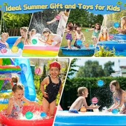 Water Balloons Reusable, 6PCS Water Balls Self Sealing Quick Fill Soft Silicone, Refillable Magnetic Water Bombs Splash Summer Fun For Kids, Outdoor Water Toys For Backyard, Water Games -Folkmanis Toys Shop 61sidk8KAFL