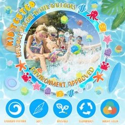 Reusable Water Balloons For Kids, Silicone Refillable Water Balloons, Water Splash Balls Summer Water Toy For Boys Girls With Mesh Bag, Pool Beach Outdoor Water Fight Games (12Pcs) -Folkmanis Toys Shop 61tERme3P6L