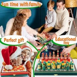 Souvenir Chess Set With Hand Painted Chamomiles - Wooden Chess Pieces As Matryoshka Dolls - Family Board Games - Unique Chess Sets - Chess Gifts -Folkmanis Toys Shop 61tJEZm6DyL