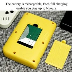 Handheld Games Console For Kids Adults - Retro Video Games Consoles 3 Inch Screen 168 Classic Games 8 Bit Game Player With AV Cable Can Play On TV (Yellow) -Folkmanis Toys Shop 61twDUiaoYL