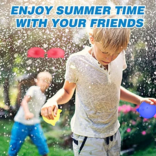 GENERIC 18 PCS Reusable Water Balloons Refillable Water Balloons For Kids Silicone WaterBallons Toys With Mesh Bag Quick Fill Summer Water Games Suitable For Outdoor 3 GENERIC 18 PCS Reusable Water Balloons Refillable Water Balloons For Kids Silicone WaterBallons Toys With Mesh Bag Quick Fill Summer Water Games Suitable For Outdoor