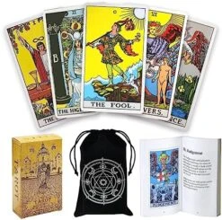 DEBIDSTL Tarot Cards For Beginners,78 Classic Tarot Cards Deck With Guidebook And Velvet Storage Bag,Durable Tarot Cards,Fortune Telling Games (Yellow) 17 DEBIDSTL Tarot Cards For Beginners,78 Classic Tarot Cards Deck With Guidebook And Velvet Storage Bag,Durable Tarot Cards,Fortune Telling Games (Yellow) -Folkmanis Toys Shop 61vHunenJLL. AC