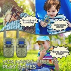 Kids Walkie Talkies Rechargeable For Boys Girls, Selieve 2 Way Radio 22 Channel 3 Miles Range HD Voice Handheld Walky Talky Toy, Birthday Gifts For 3-12 Year Old Kids For Adventure Garden Game -Folkmanis Toys Shop 61vwvR9OKpL