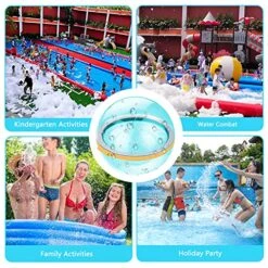KISKISBY Reusable Water Balloons Water Bombs Splash Ball Quick Fill Self-Sealing Silicone Refillable Water Balls Outdoor Activities Summer Toy Pool Beach Water Games Toys For Kids Ages 4-12 (12 Pcs) -Folkmanis Toys Shop 61w4o7l5XDL