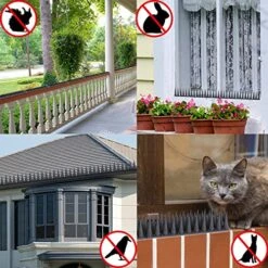 Bird Spikes, 20 Packs Bird Deterrent, Raccoon For Outdoor Repelling Reptiles, Squirrel Spikes For Fences And Roofs To Keep Birds Away -Folkmanis Toys Shop 61w5xcyiRTL