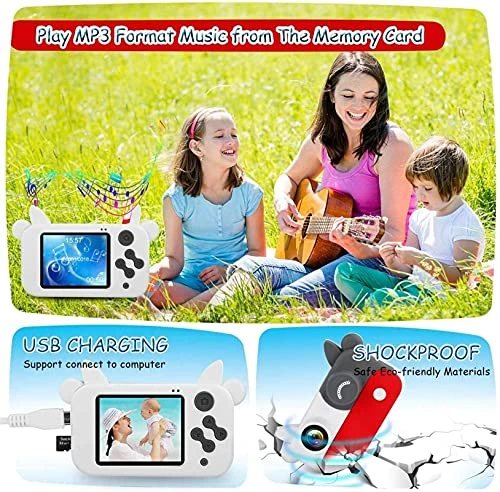 GIENEX Kids Digital Camera, Children Selfie Video Camcorder 1080P Lens 2.4 Inch HD, Best Christmas Electronic Gifts Toys For Age 3-10 Years Old Boys & Girls Toddlers 5 GIENEX Kids Digital Camera, Children Selfie Video Camcorder 1080P Lens 2.4 Inch HD, Best Christmas Electronic Gifts Toys For Age 3-10 Years Old Boys & Girls Toddlers - Image 3