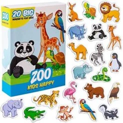MAGDUM ZOO Animal Magnets For Kids -real LARGE Fridge Magnets For Toddlers- Magnetic EDUcational Toys Baby 3 Year Old Baby LEARNing Magnets For Kids- Kid Magnets Magnetic THEATRE-jungle Animal Magnets -Folkmanis Toys Shop 61xCnGTxtXL. AC