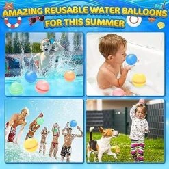 Reusable Water Balloons With Numbers SMARTSPLASH | Educational Pool & Bath Toy | Numbered Learning | Ideal For Outdoor Summer Games | SOPPYCID | (10Pcs) -Folkmanis Toys Shop 61yQAhVuJQL