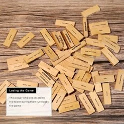 Blitzed Tower Blocks Stacking Party Game | 54 Blocks With Fun Tasks And Entertaining Commands | 4 Colored Glass Cups | Sticker Packet For Customization | Ultimate Game Night Fun 14 Blitzed Tower Blocks Stacking Party Game | 54 Blocks With Fun Tasks And Entertaining Commands | 4 Colored Glass Cups | Sticker Packet For Customization | Ultimate Game Night Fun -Folkmanis Toys Shop 61yl9uSa0RL