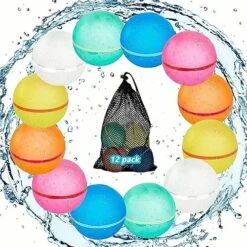 Huansihan Reusable Water Balloons For Kids Adults, 6 Pack Magnetic Refillable Quick Self-Sealing Water Bomb With Mesh Bag, Latex-Free Silicone Water Balls For Summer Pool Parties 10 Huansihan Reusable Water Balloons For Kids Adults, 6 Pack Magnetic Refillable Quick Self-Sealing Water Bomb With Mesh Bag, Latex-Free Silicone Water Balls For Summer Pool Parties -Folkmanis Toys Shop 61yoVghSZiL. AC