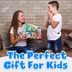 Automatic Domino Brick Laying Toy Train For Toddlers Aged 3-7 –Tracking Set With 120 Domino Pieces, Train, Rocket And Launching Pad – Easy To Use And Fun – Educational Game For Kids -Folkmanis Toys Shop 61zbAUB3JzL