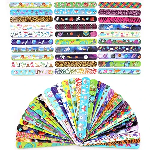 GENERIC 150 Pcs Slap Bracelet Wristbands With Sea Animals, Dinosaurs, Space,Animal Print And Hearts Designs For Kid Birthday Gifts Prizes Treasure Box Goodies Pinata Fillers Classroom Rewards 3 GENERIC 150 Pcs Slap Bracelet Wristbands With Sea Animals, Dinosaurs, Space,Animal Print And Hearts Designs For Kid Birthday Gifts Prizes Treasure Box Goodies Pinata Fillers Classroom Rewards